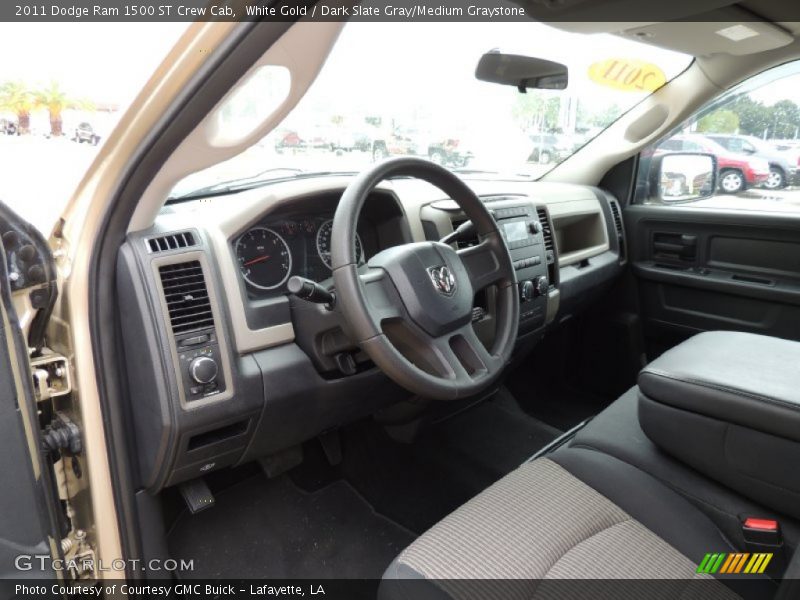 White Gold / Dark Slate Gray/Medium Graystone 2011 Dodge Ram 1500 ST Crew Cab