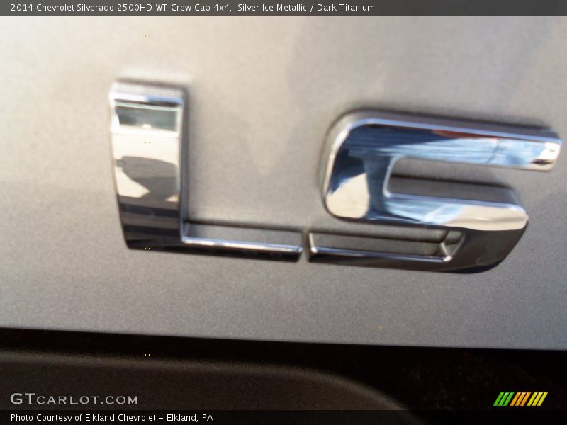 Silver Ice Metallic / Dark Titanium 2014 Chevrolet Silverado 2500HD WT Crew Cab 4x4