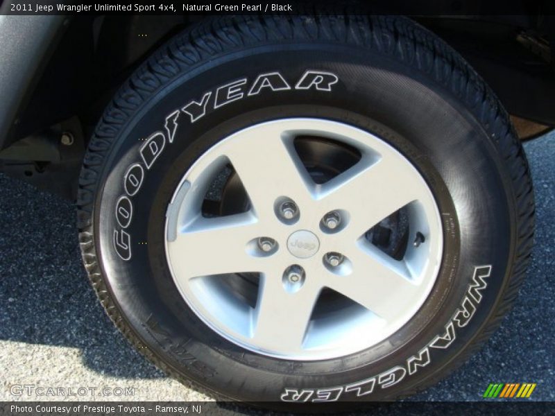 Natural Green Pearl / Black 2011 Jeep Wrangler Unlimited Sport 4x4