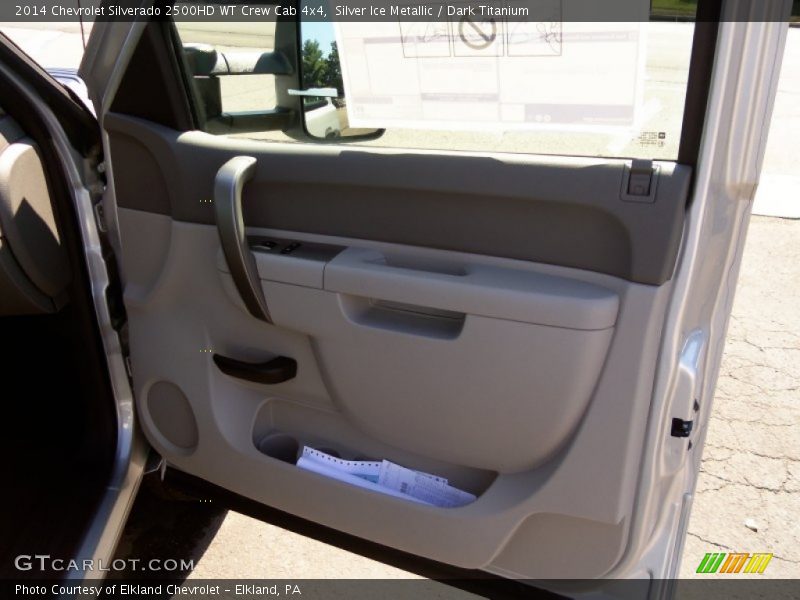 Silver Ice Metallic / Dark Titanium 2014 Chevrolet Silverado 2500HD WT Crew Cab 4x4