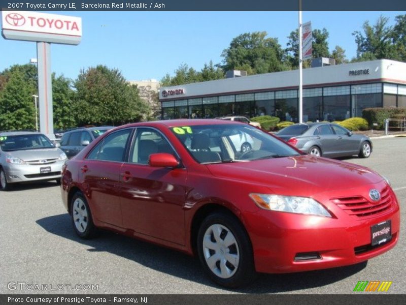 Barcelona Red Metallic / Ash 2007 Toyota Camry LE