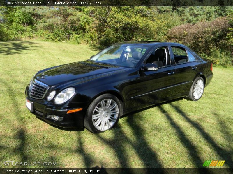 Black / Black 2007 Mercedes-Benz E 350 4Matic Sedan