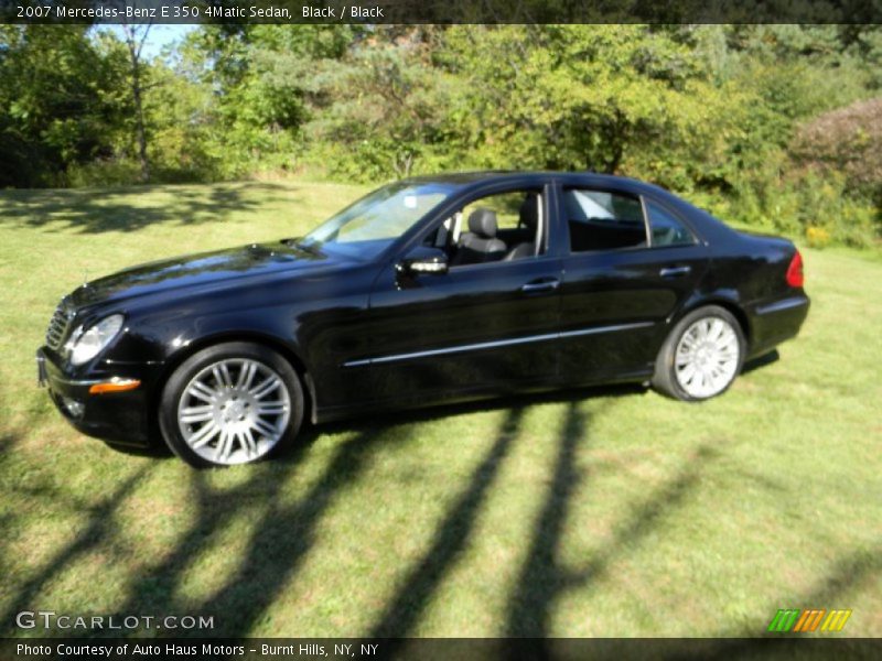 Black / Black 2007 Mercedes-Benz E 350 4Matic Sedan