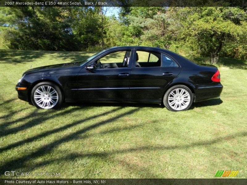 Black / Black 2007 Mercedes-Benz E 350 4Matic Sedan