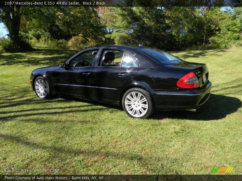 Black / Black 2007 Mercedes-Benz E 350 4Matic Sedan