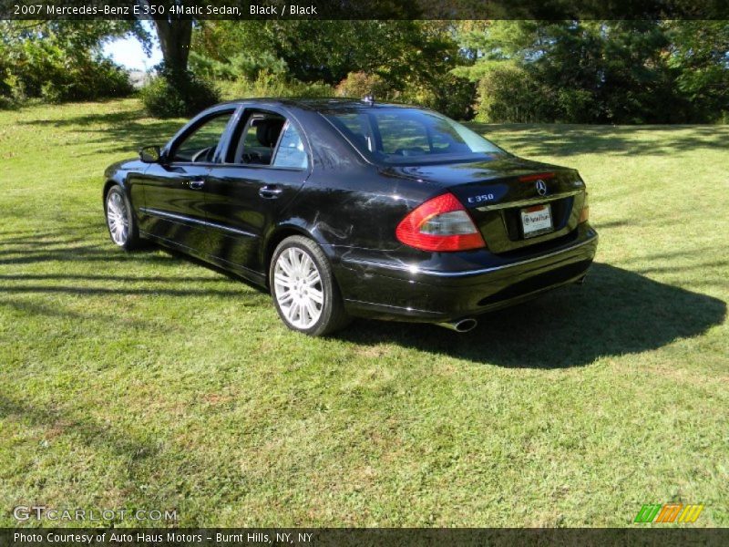 Black / Black 2007 Mercedes-Benz E 350 4Matic Sedan