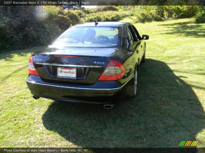 Black / Black 2007 Mercedes-Benz E 350 4Matic Sedan