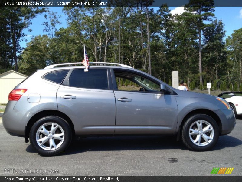 Gotham Gray Metallic / Gray 2008 Nissan Rogue SL AWD