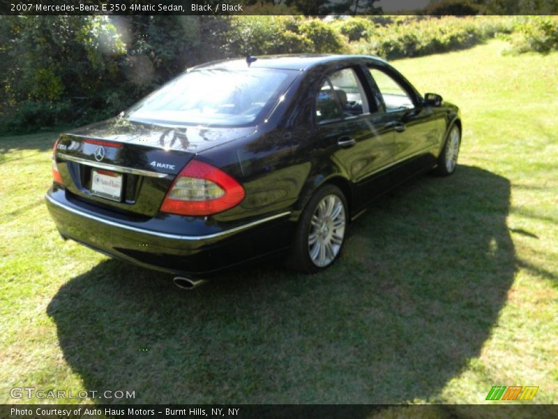 Black / Black 2007 Mercedes-Benz E 350 4Matic Sedan