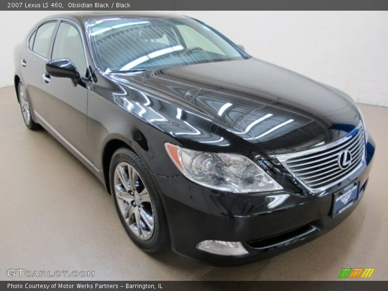 Obsidian Black / Black 2007 Lexus LS 460