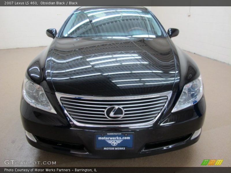 Obsidian Black / Black 2007 Lexus LS 460