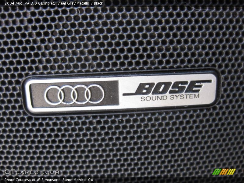 Steel Grey Metallic / Black 2004 Audi A4 3.0 Cabriolet