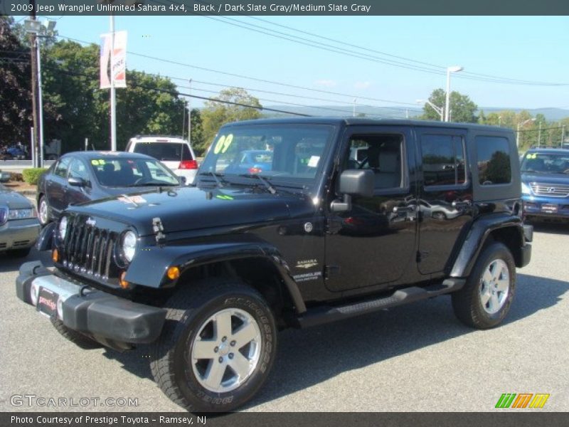 Black / Dark Slate Gray/Medium Slate Gray 2009 Jeep Wrangler Unlimited Sahara 4x4