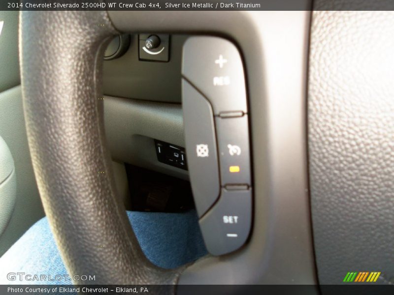 Silver Ice Metallic / Dark Titanium 2014 Chevrolet Silverado 2500HD WT Crew Cab 4x4