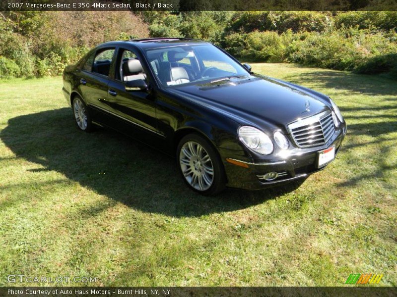 Black / Black 2007 Mercedes-Benz E 350 4Matic Sedan