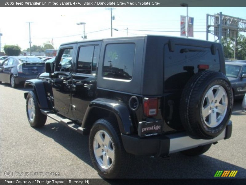 Black / Dark Slate Gray/Medium Slate Gray 2009 Jeep Wrangler Unlimited Sahara 4x4
