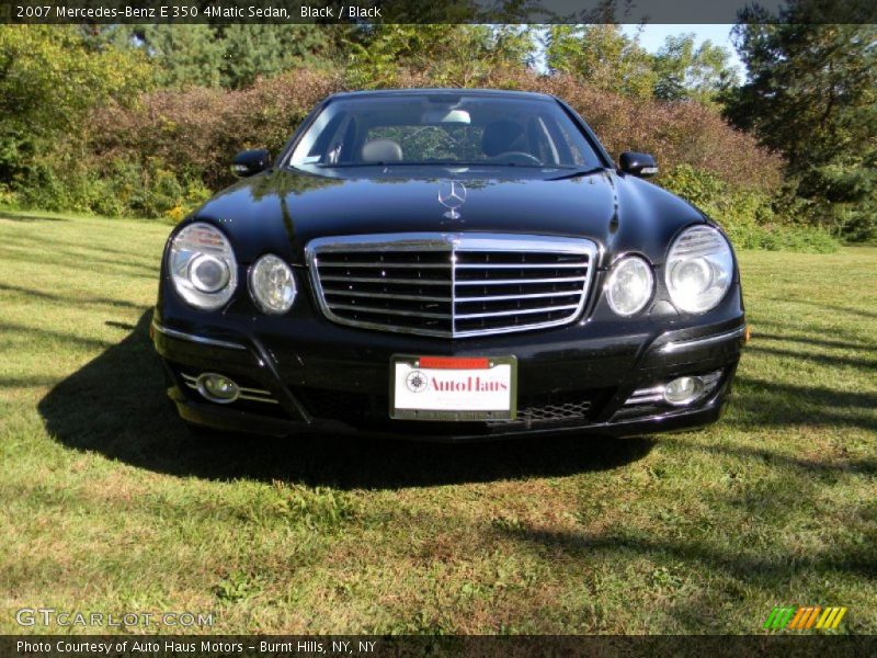 Black / Black 2007 Mercedes-Benz E 350 4Matic Sedan