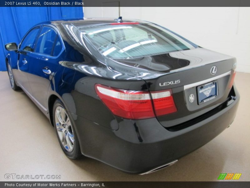 Obsidian Black / Black 2007 Lexus LS 460