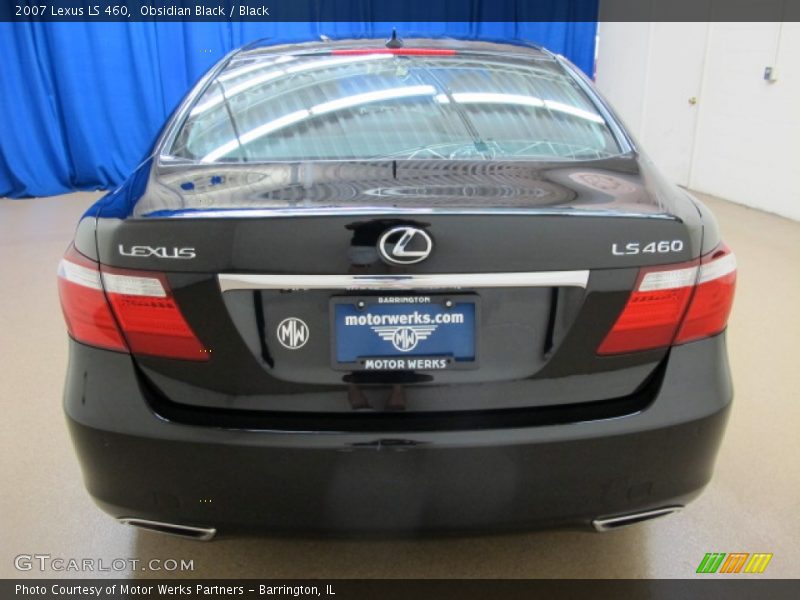 Obsidian Black / Black 2007 Lexus LS 460