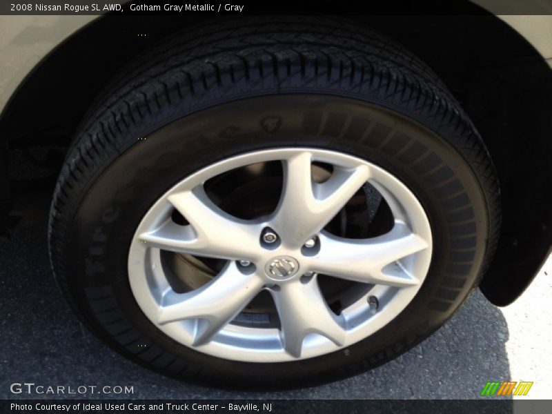 Gotham Gray Metallic / Gray 2008 Nissan Rogue SL AWD