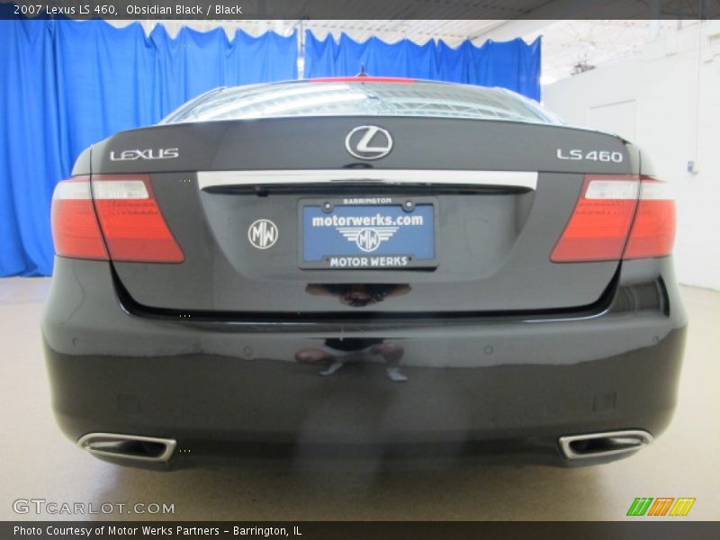 Obsidian Black / Black 2007 Lexus LS 460
