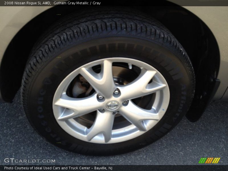 Gotham Gray Metallic / Gray 2008 Nissan Rogue SL AWD