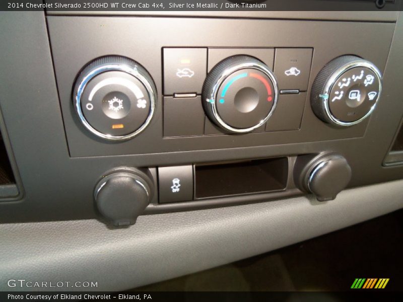 Silver Ice Metallic / Dark Titanium 2014 Chevrolet Silverado 2500HD WT Crew Cab 4x4