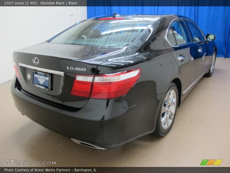 Obsidian Black / Black 2007 Lexus LS 460