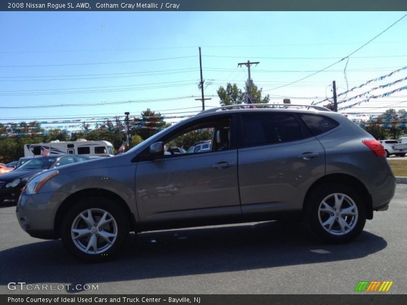 Gotham Gray Metallic / Gray 2008 Nissan Rogue SL AWD