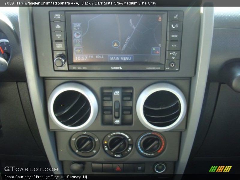Black / Dark Slate Gray/Medium Slate Gray 2009 Jeep Wrangler Unlimited Sahara 4x4