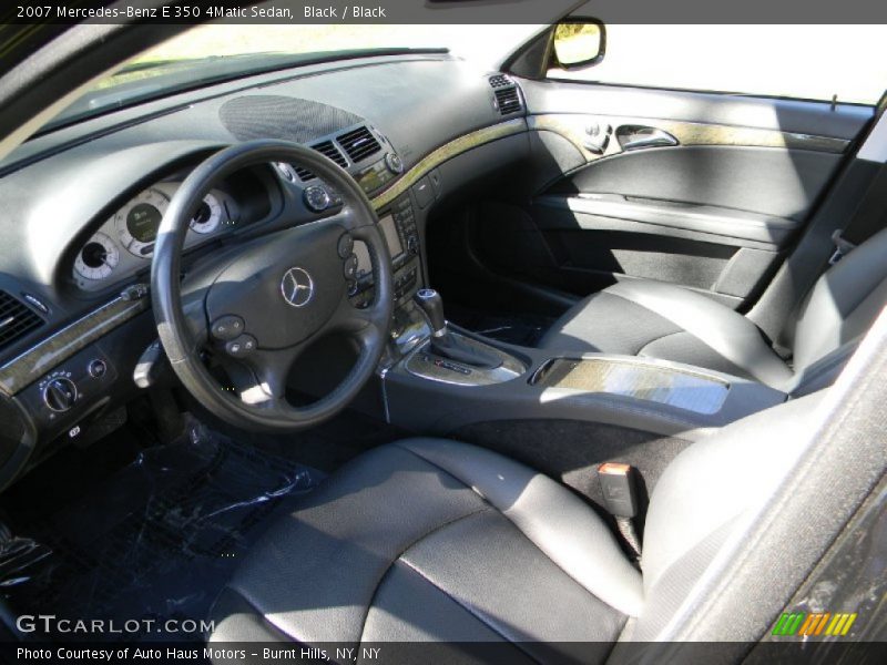Black / Black 2007 Mercedes-Benz E 350 4Matic Sedan