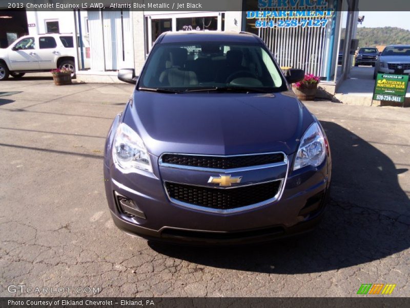 Atlantis Blue Metallic / Jet Black 2013 Chevrolet Equinox LS AWD