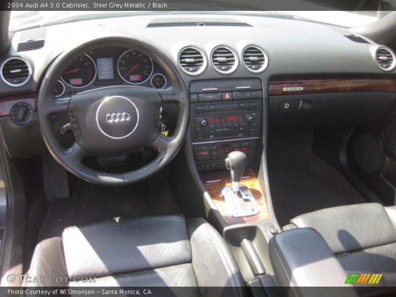 Steel Grey Metallic / Black 2004 Audi A4 3.0 Cabriolet