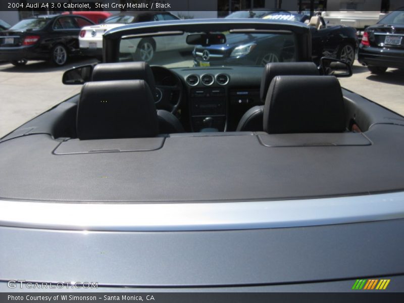 Steel Grey Metallic / Black 2004 Audi A4 3.0 Cabriolet