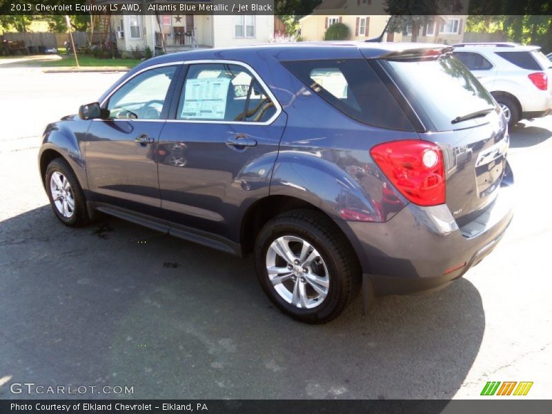 Atlantis Blue Metallic / Jet Black 2013 Chevrolet Equinox LS AWD