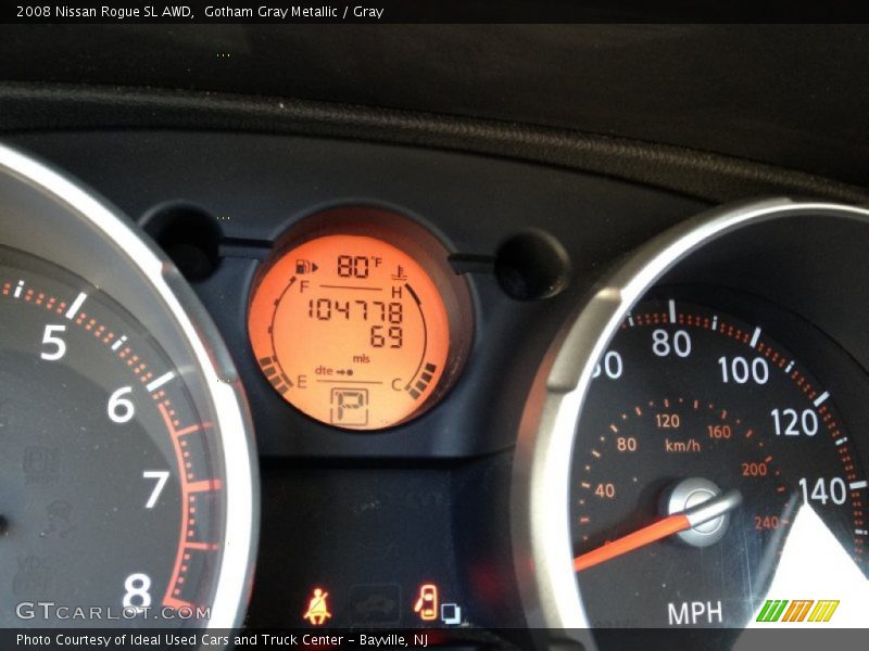 Gotham Gray Metallic / Gray 2008 Nissan Rogue SL AWD