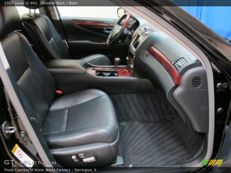 Obsidian Black / Black 2007 Lexus LS 460