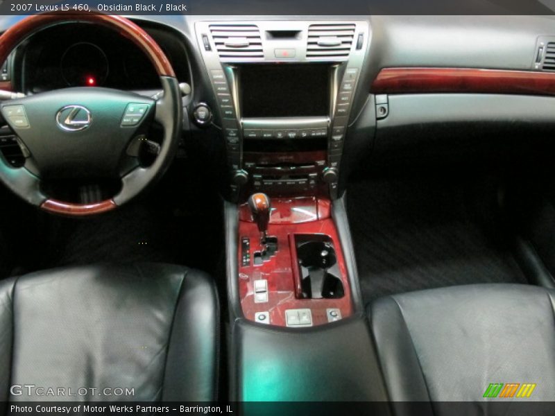 Obsidian Black / Black 2007 Lexus LS 460