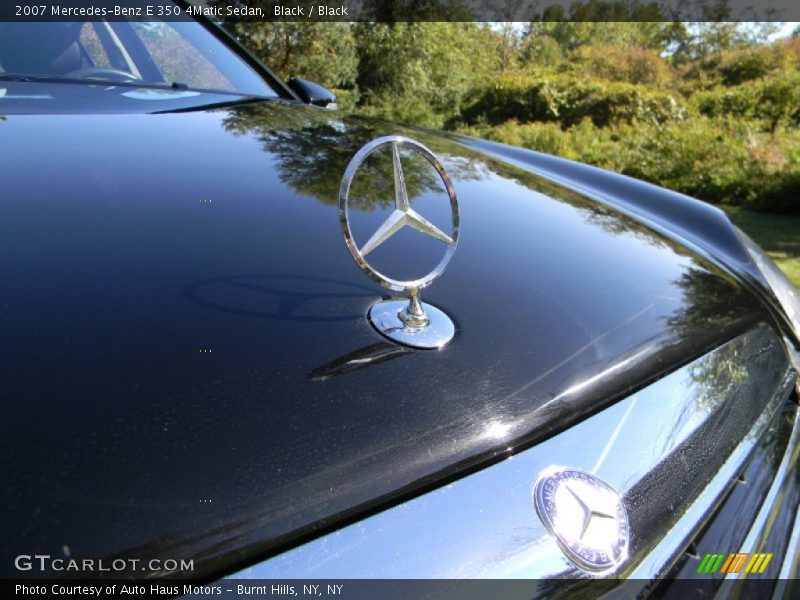 Black / Black 2007 Mercedes-Benz E 350 4Matic Sedan
