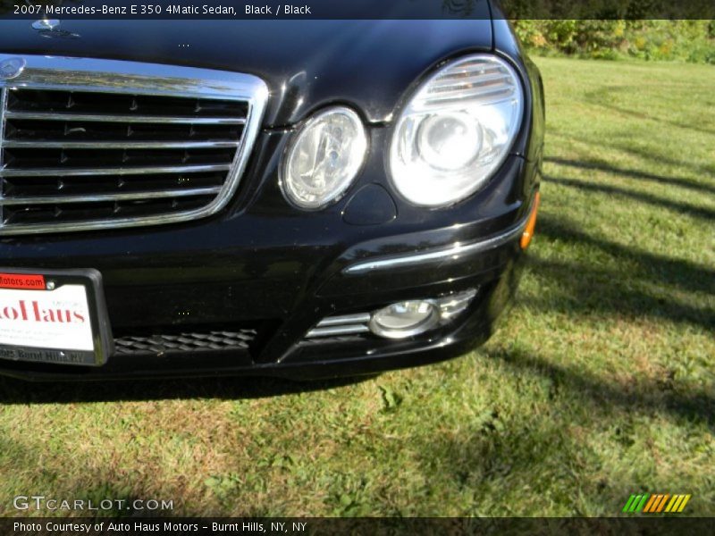Black / Black 2007 Mercedes-Benz E 350 4Matic Sedan