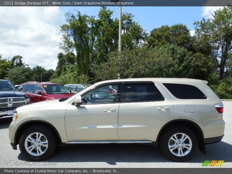 White Gold / Dark Graystone/Medium Graystone 2012 Dodge Durango SXT