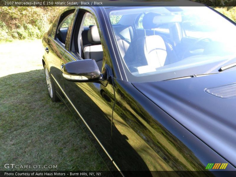 Black / Black 2007 Mercedes-Benz E 350 4Matic Sedan