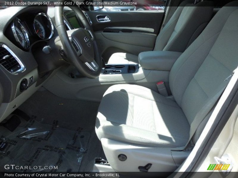 White Gold / Dark Graystone/Medium Graystone 2012 Dodge Durango SXT
