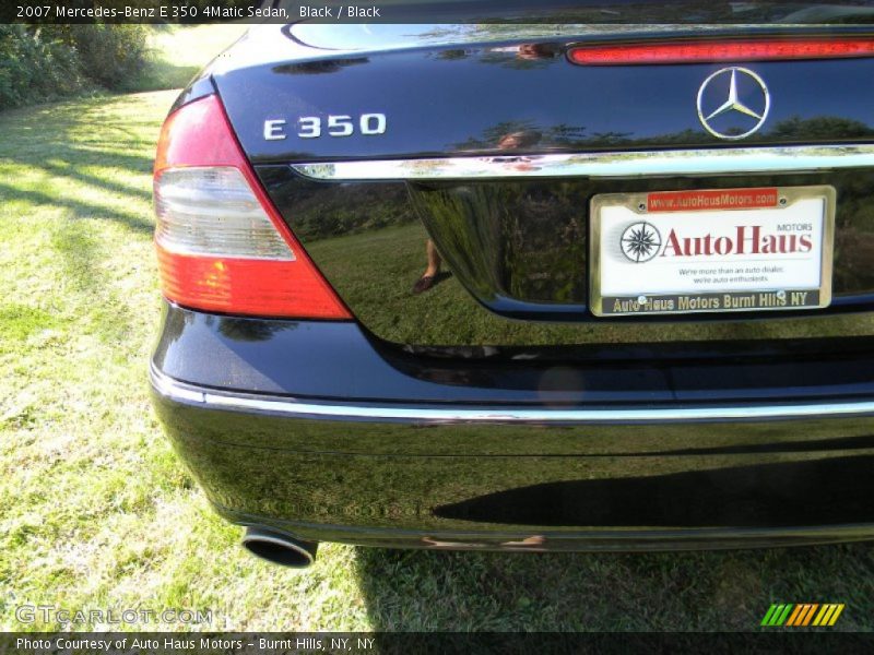 Black / Black 2007 Mercedes-Benz E 350 4Matic Sedan