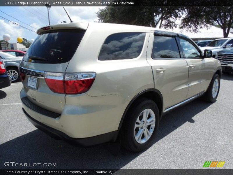 White Gold / Dark Graystone/Medium Graystone 2012 Dodge Durango SXT