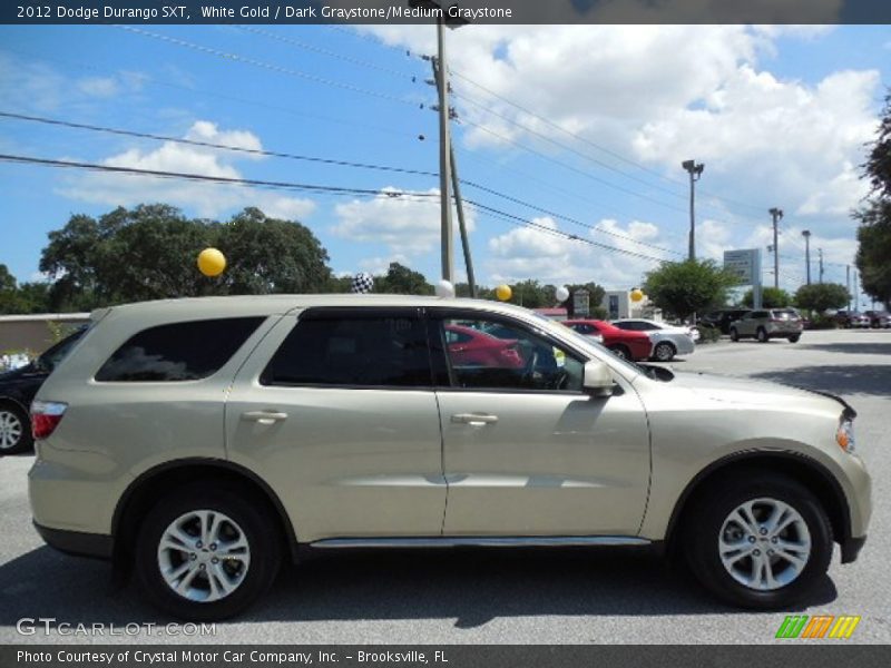 White Gold / Dark Graystone/Medium Graystone 2012 Dodge Durango SXT