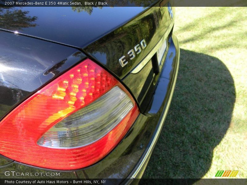 Black / Black 2007 Mercedes-Benz E 350 4Matic Sedan