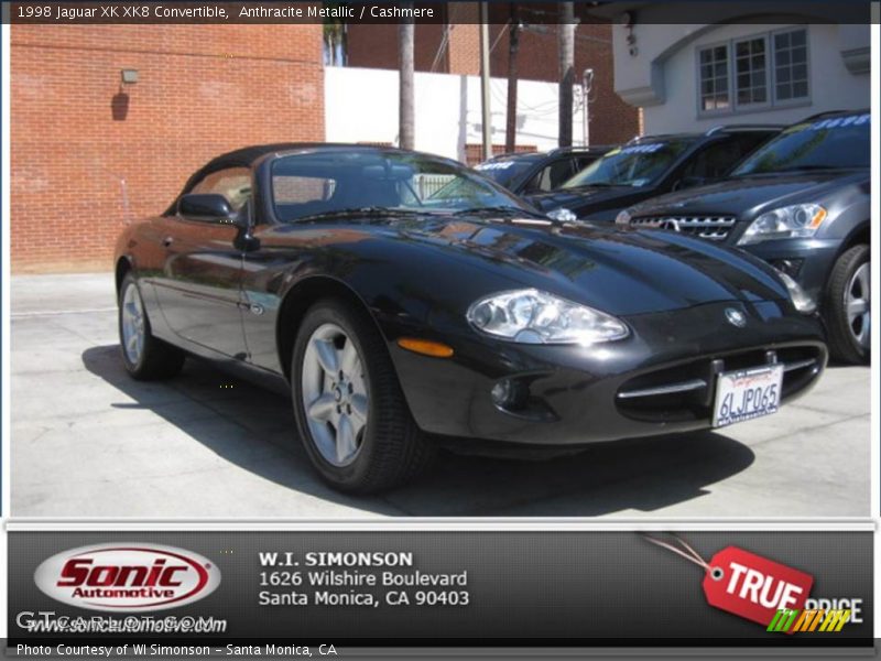 Anthracite Metallic / Cashmere 1998 Jaguar XK XK8 Convertible
