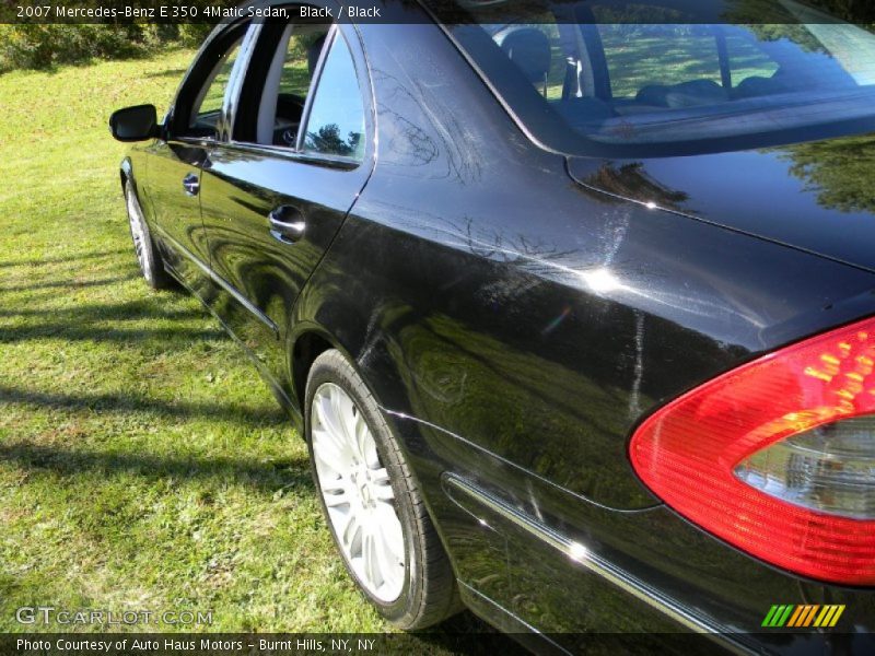 Black / Black 2007 Mercedes-Benz E 350 4Matic Sedan
