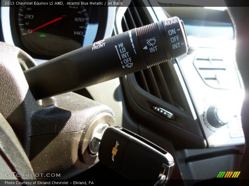 Atlantis Blue Metallic / Jet Black 2013 Chevrolet Equinox LS AWD
